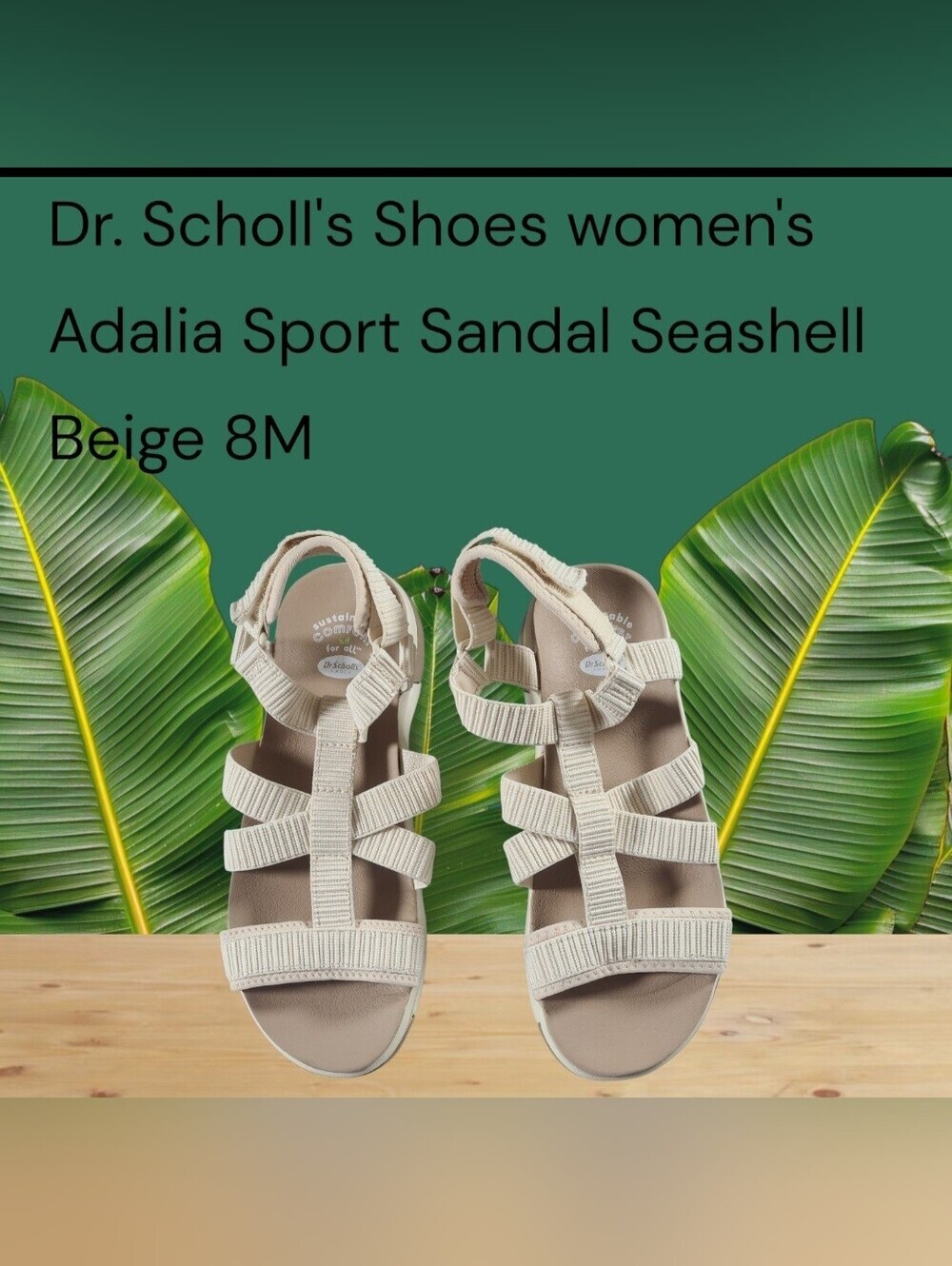 Dr. Scholl's Shoes Women's
Comfy Adalia Sport Sandal - Seashell Beige -Size 8